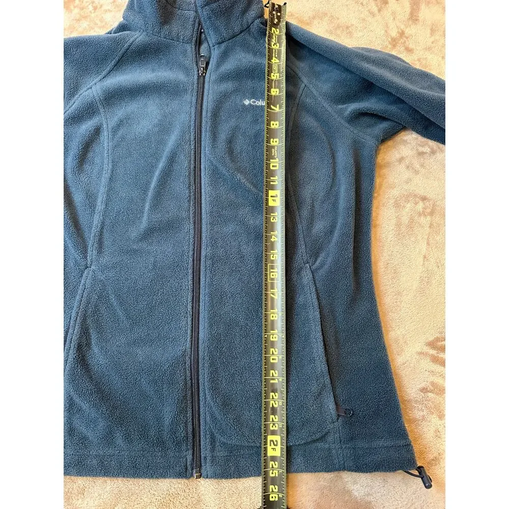 Columbia Womens Large Blue/green Full Zip Fleece